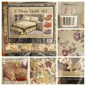 3-piece quilt set nwt
